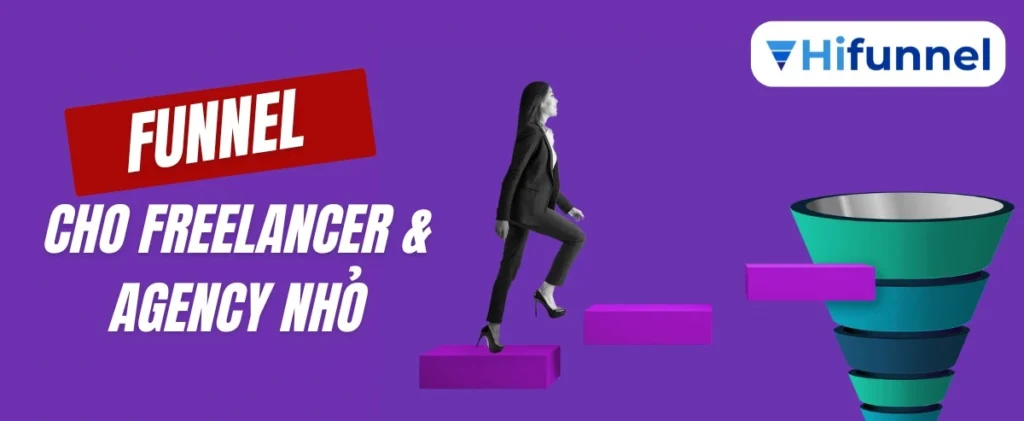 Điểm mạnh của funnel cho freelancer và agency nhỏ là tự động hóa quy trình bán hàng mà không cần đội ngũ đông hay ngân sách khủng.