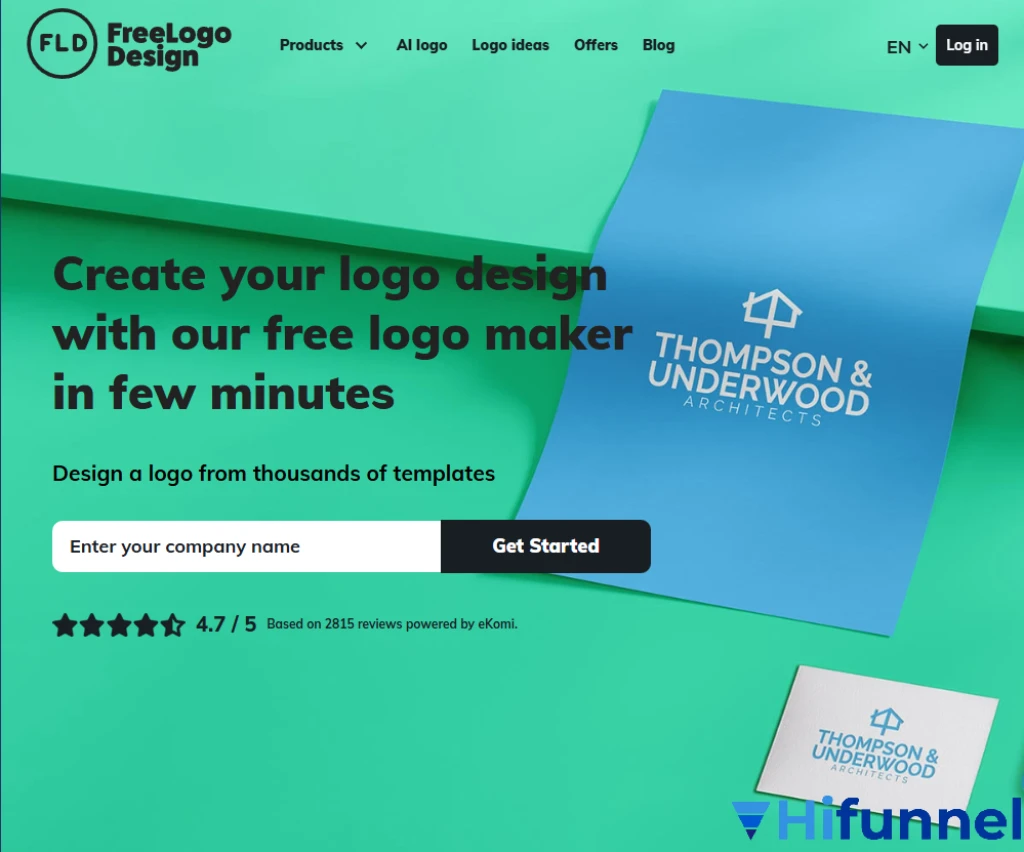  FreeLogoDesign – công cụ tạo logo miễn phí với giao diện trực quan, dễ sử dụng