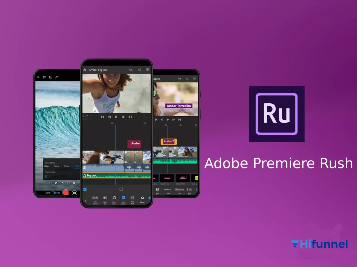Giao diện Adobe Premiere Rush
