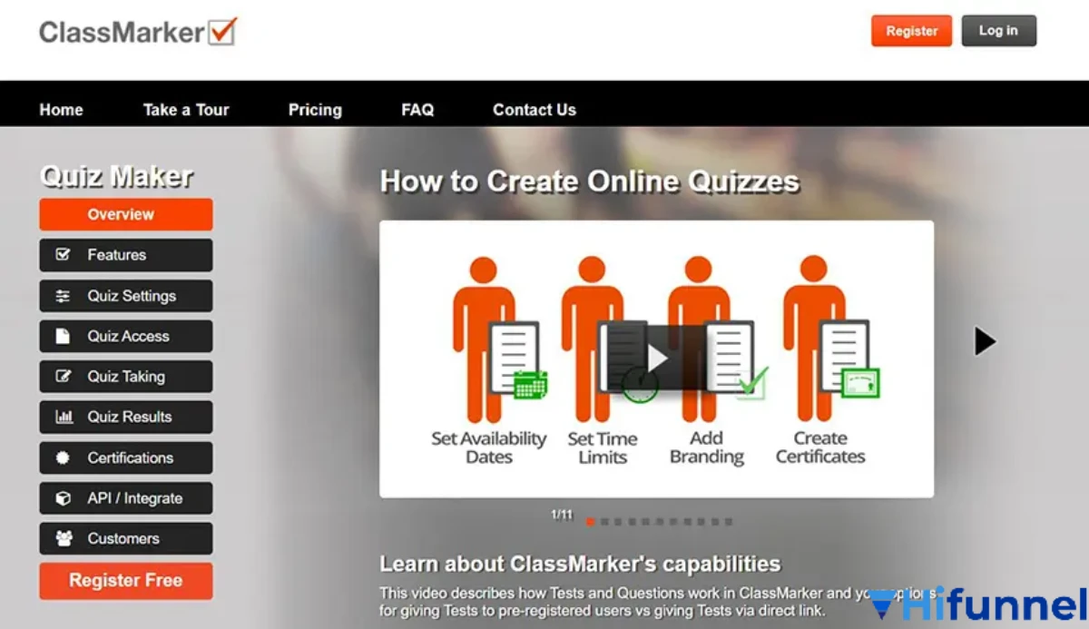ClassMarker – nền tảng tạo đề thi online bảo mật, cấp chứng chỉ tự động