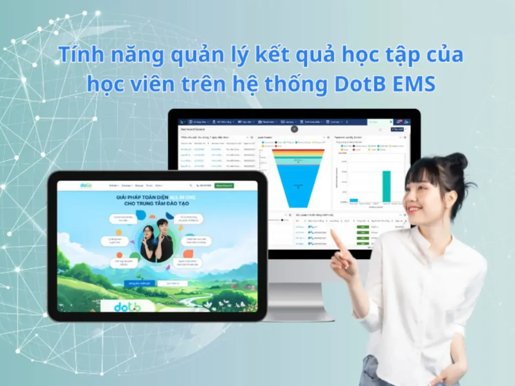 Giao diện phần mềm quản lý học sinh DotB EMS