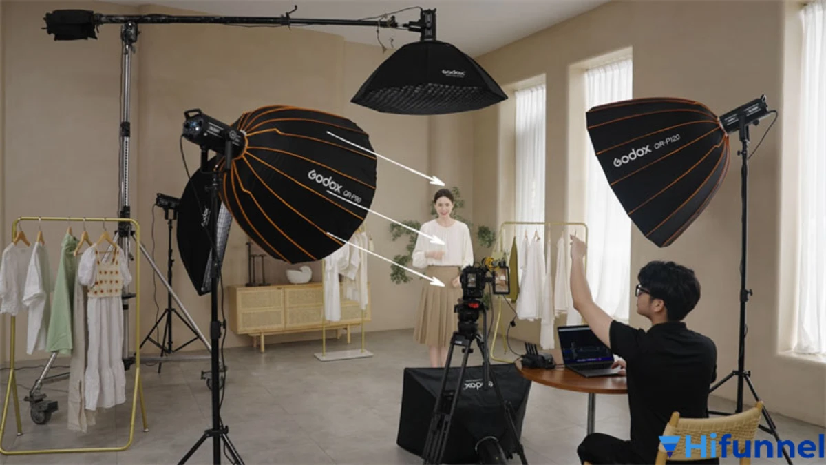 setup ánh sáng livestream bán hàng – hướng dẫn bố trí đèn để thu hút khách