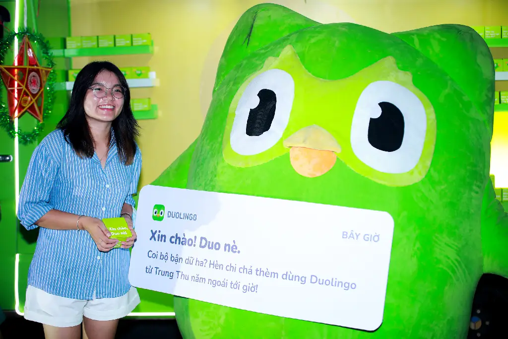 Duolingo dùng “chú cú xanh” như gia sư ảo AI nhắc nhở