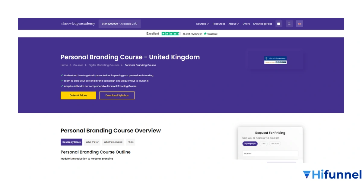 Personal Branding Course – The Knowledge Academy