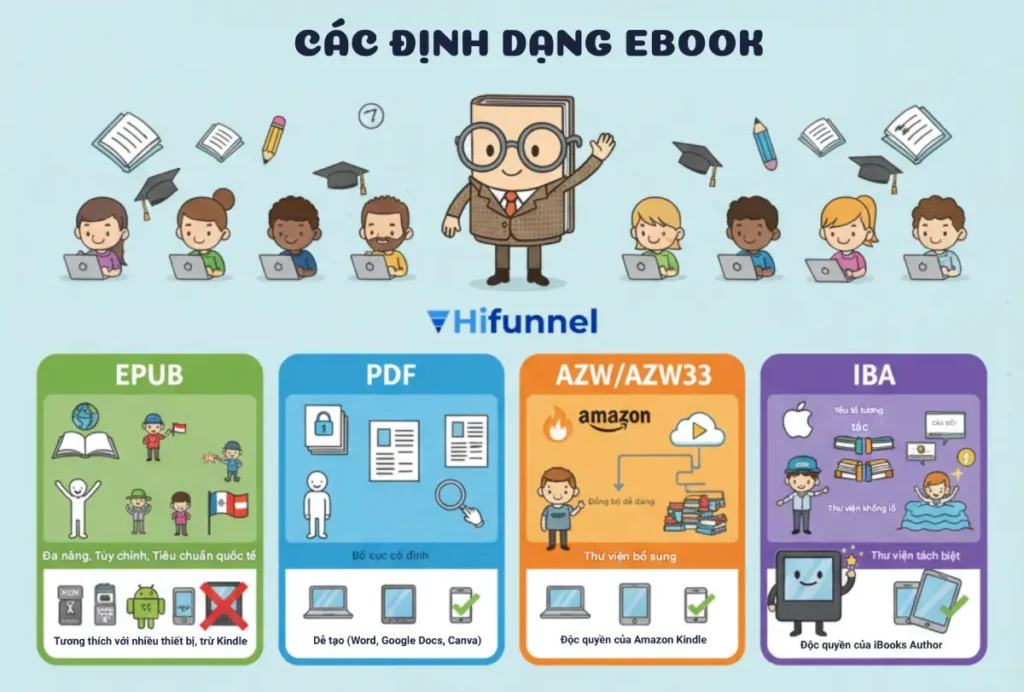 Một số định dạng thường gặp của ebook
