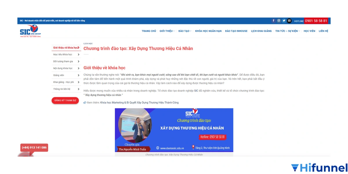Xây dựng thương hiệu cá nhân – SIC