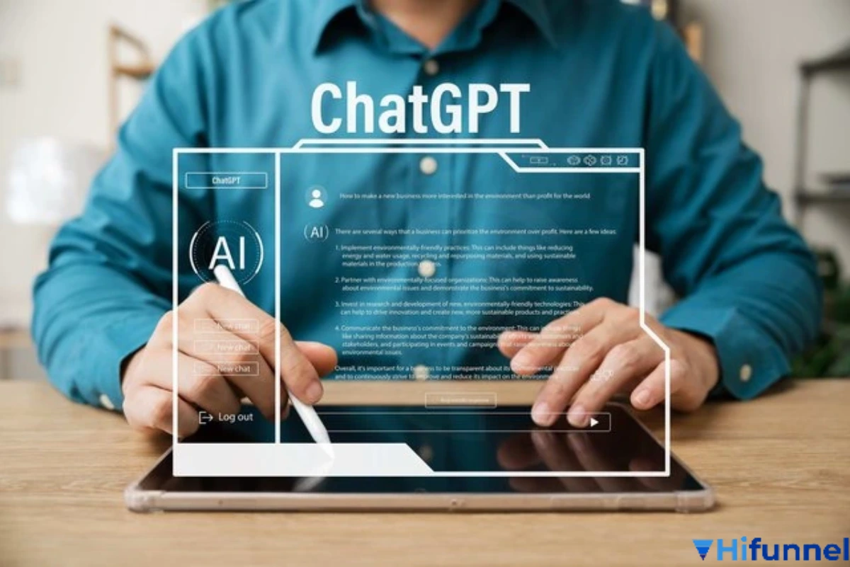 Sinh viên sử dụng công cụ AI viết tiểu luận trên laptop – minh họa cho bài viết học thuật hiện đại