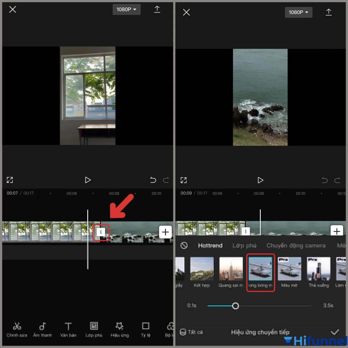 Cắt ghép video CapCut
