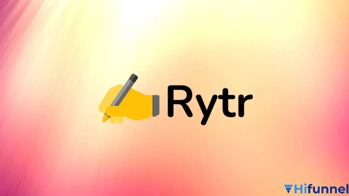 Minh họa cho công cụ Rytr.me AI – nền tảng viết nội dung tự động giúp sinh viên tạo tiểu luận, gợi ý câu chuyển đoạn và viết bài học thuật mạch lạc.