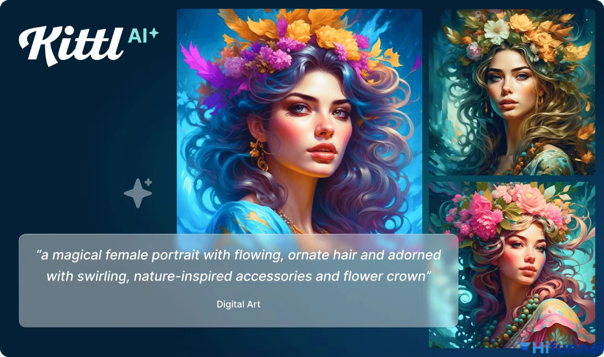Giao diện Kittl AI Design – công cụ AI tạo infographic nghệ thuật và sáng tạo