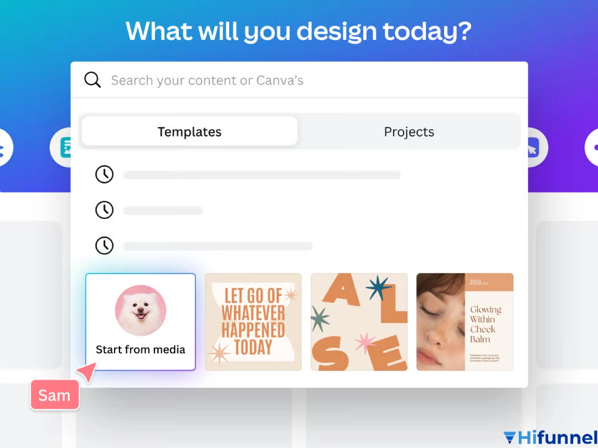 Giao diện Canva Magic Design – công cụ AI tạo infographic nhanh và chuyên nghiệp