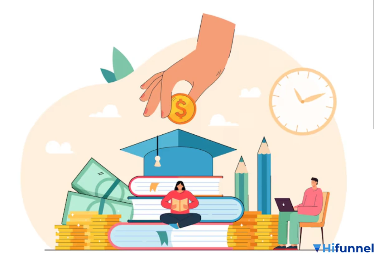 Minh họa tỷ lệ hoàn thành khóa học trong e-learning, học viên hoàn thành bài học trực tuyến