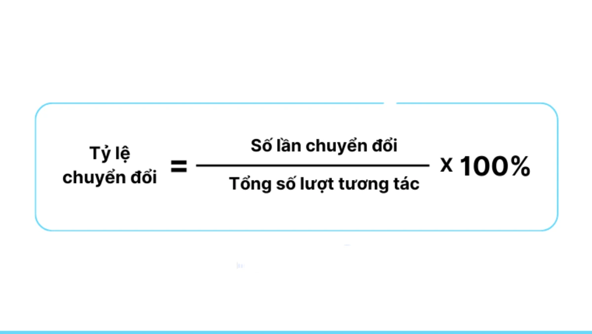 Công thức tính tỷ lệ chuyển đổi chính xác cho website và landing pag