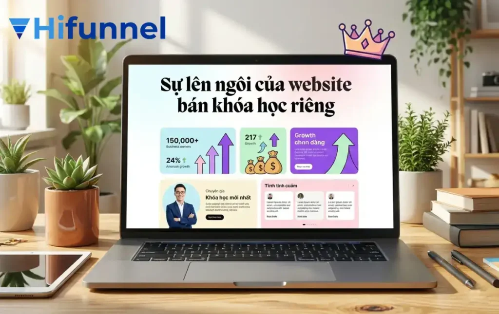 việc xây dựng một website riêng cần đầy đủ các tính năng để đảm bảo bạn kinh doanh tri thức hiệu quả.