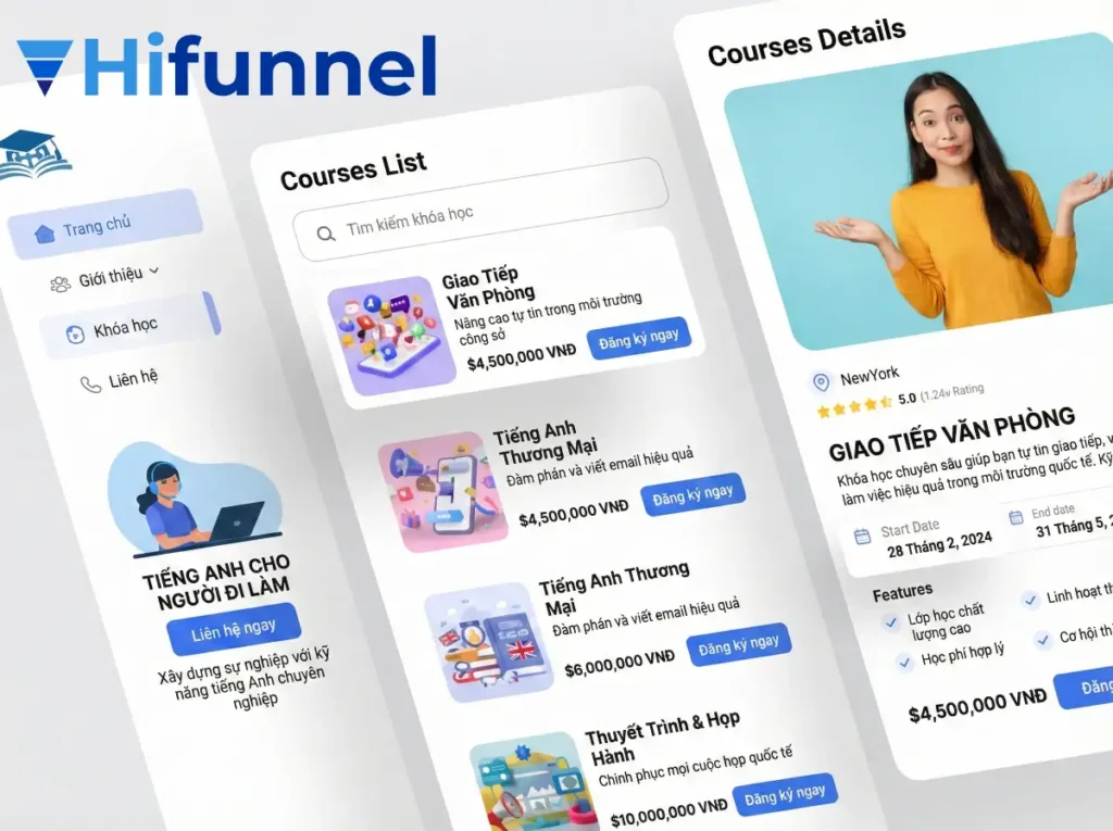 Sức mạnh của mô hình website bán khóa học ngách này nằm ở tính chuyên biệt hóa.