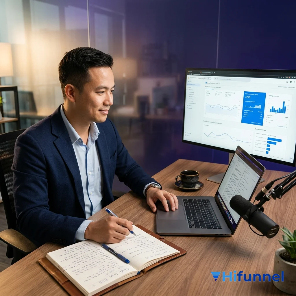 chiến lược content marketing B2B - chuyên gia ngồi phân tích dữ liệu