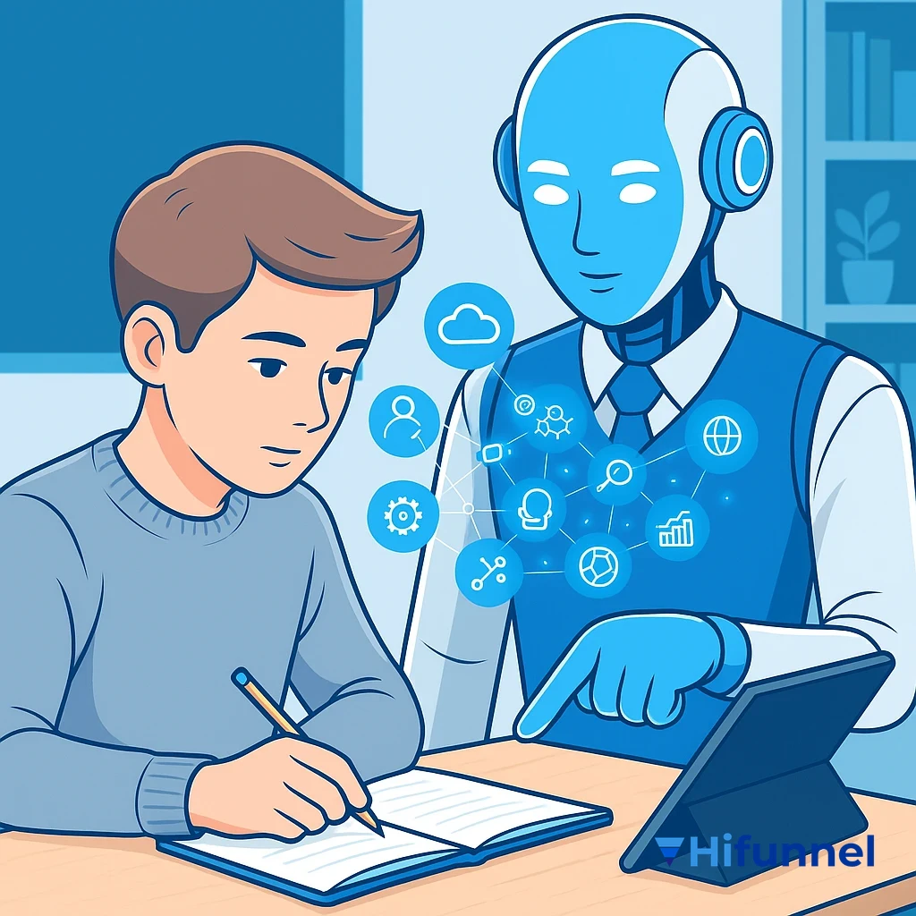 Giáo viên đang học cách soạn giáo án bằng AI cùng trợ lý ảo
