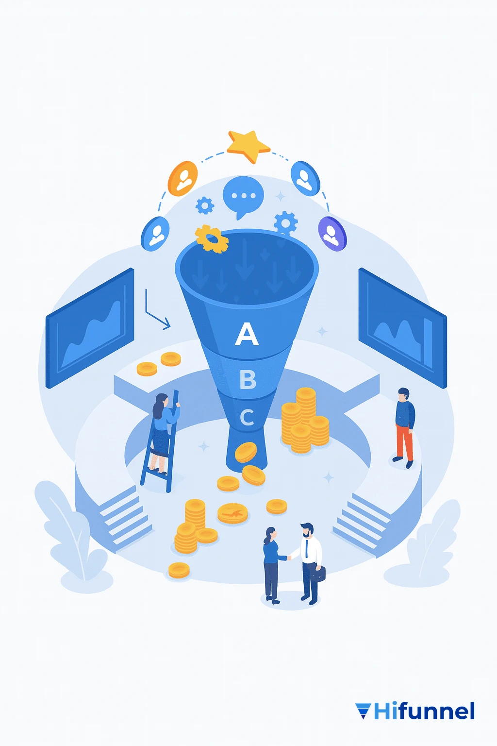 Khác biệt lớn giữa funnel dịch vụ và sản phẩm số