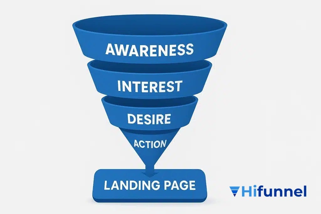 landing page trong phễu bán hàng - tiêu đề là mồi câu mạnh nhất quyết định hiệu suất