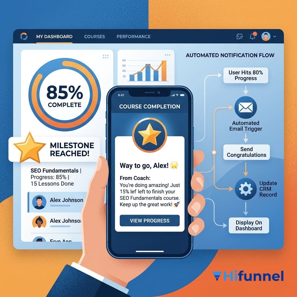 Hệ thống nhắc nhở và CRM tự động hóa học tập